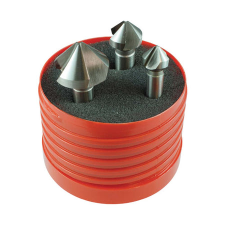 Holemaker 3pc 3-Flute 90deg Countersink Set 10.4/16.5/25.0mm | ISL