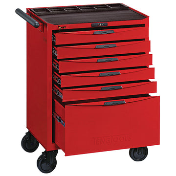 Teng 6-drawer 8-series roller cabinet with castor wheels and combination lock