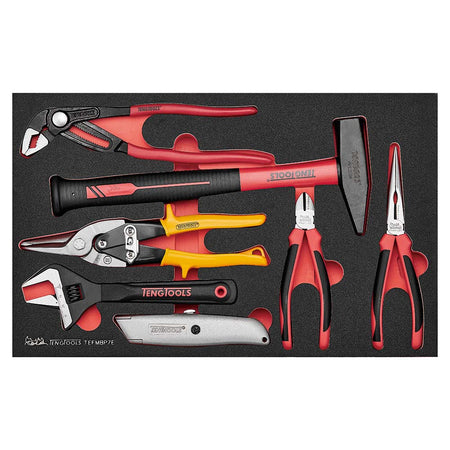 Teng 7pc Plier and Engineers Hammer Set | ISL