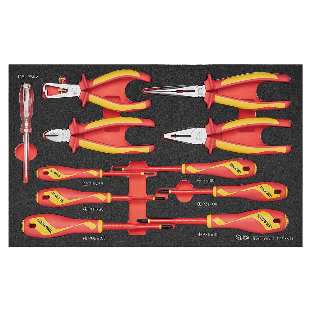 Teng 11pc Plier and Screwdriver Set Insulated | ISL