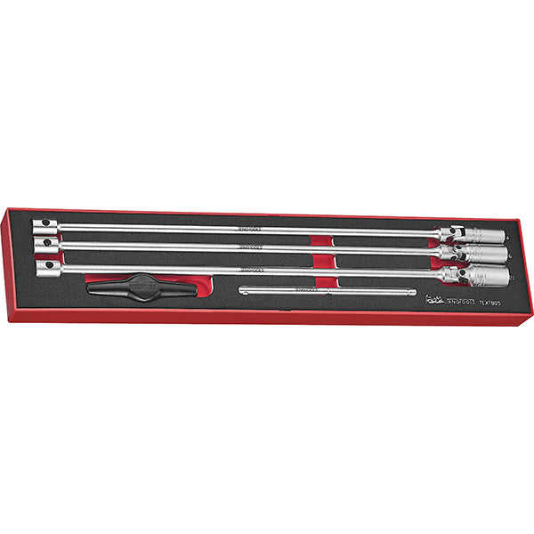 Teng 5pc T-Bar Spark Plug Socket Set -TEX-Tray | ISL
