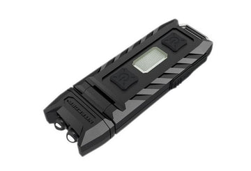 Nitecore Thumb rechargeable LED key-chain torch with tilting head and dual pushbuttons