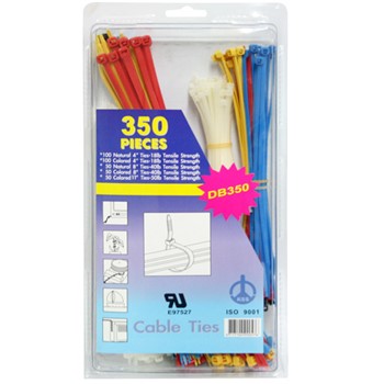 KSS DB-350 Cable Tie Assortment 350pc