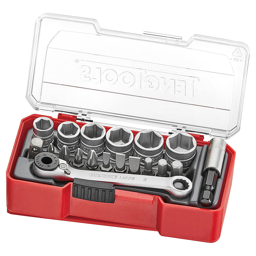 Teng 19pc 1/4in Dr. Socket Set 8-13mm | ISL