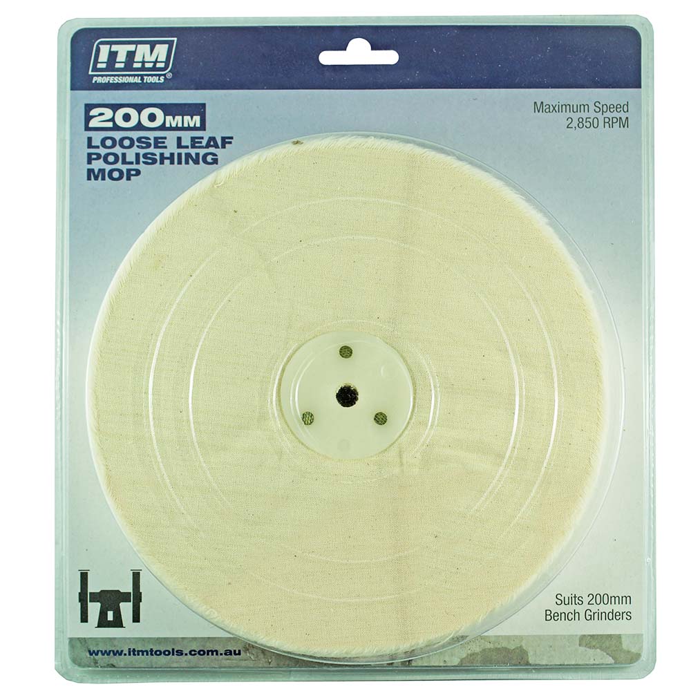 ITM Polishing Mop Loose Leaf 50 Fold 200 x 25mm | ISL