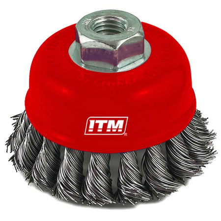 ITM Twist Knot Cup Brush Stainless Steel 65mm | ISL