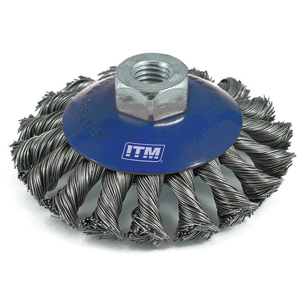 ITM Twist Knot Bevel Brush Steel 100mm | ISL