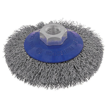 ITM Crimp Wire Bevel Brush Steel 100mm | ISL