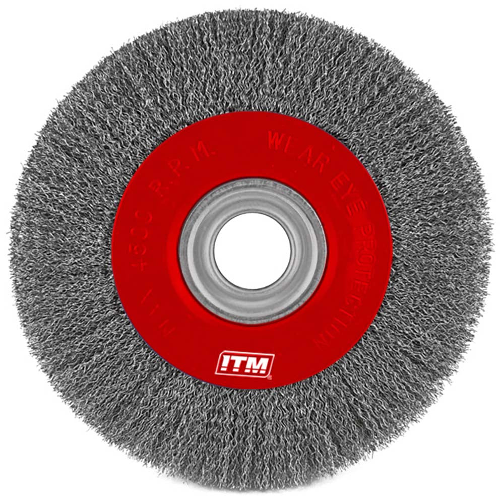 ITM Crimp Wire Wheel Brush Stainless Steel 200 x 20mm | ISL