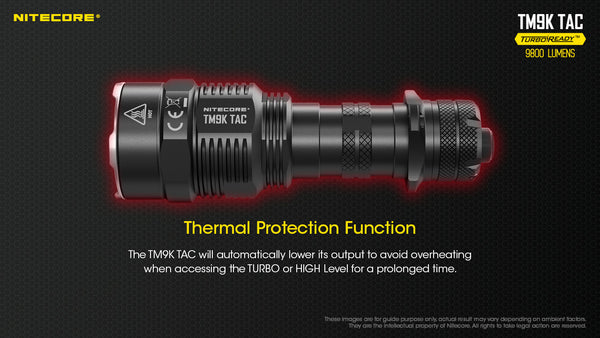 Nitecore TM9K TAC Tactical Flashlight, 9800 Lumen USB-C Rechargeable High  Lumen Super Bright