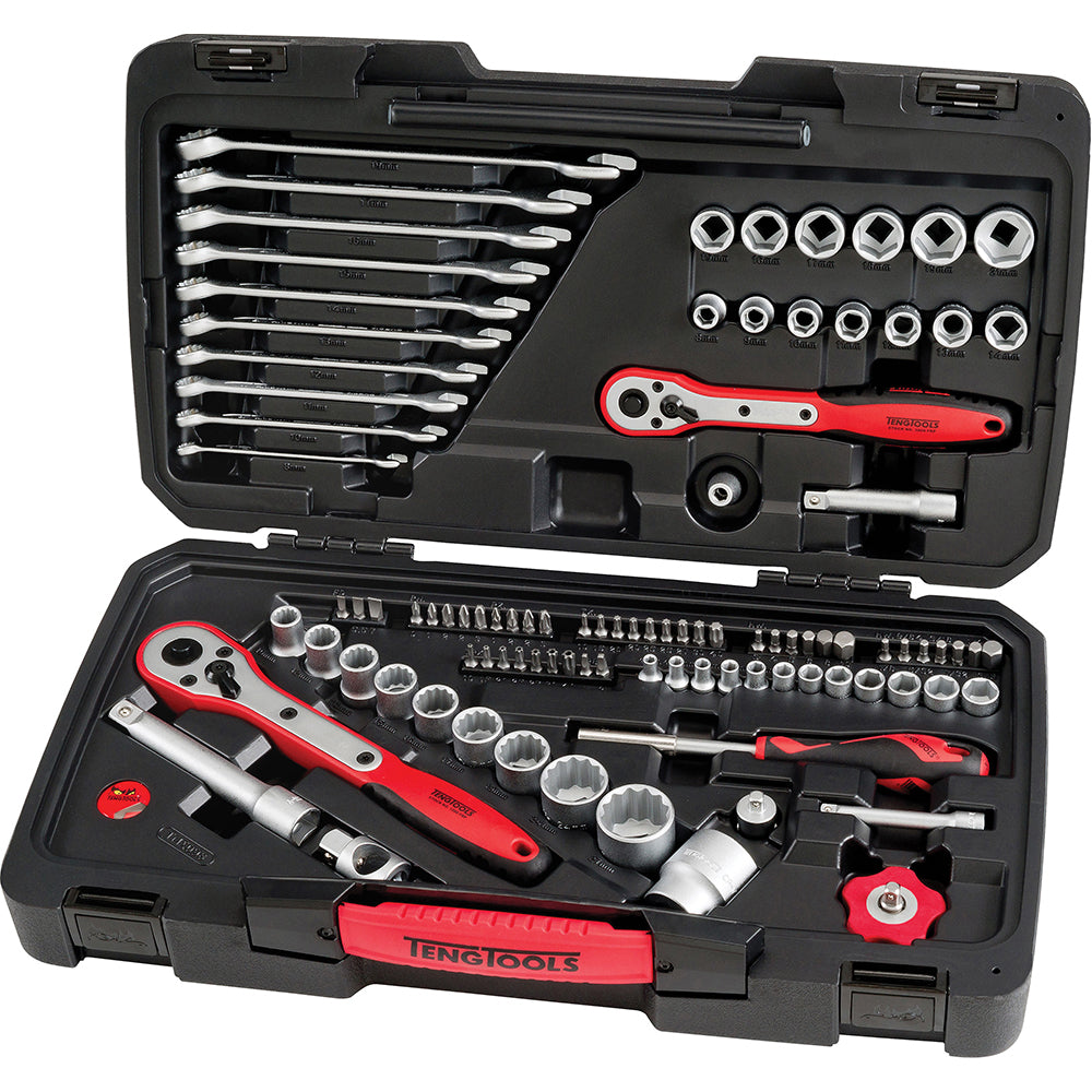 Teng 98pc 1/4 | 3/8 | 1/2in Dr. Metric Socket Set | ISL