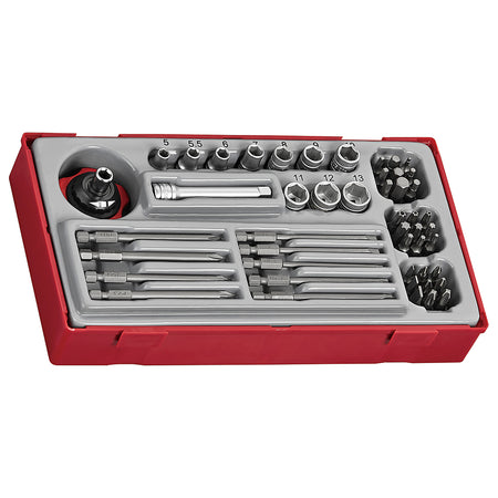 Teng 48pc 1/4in Dr. Socket & Bits Set - TC-Tray | ISL