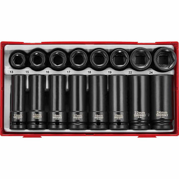 Teng 20-piece 1/2 inch drive impact socket set in TC-Tray with removable lid