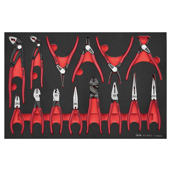 Teng 14pc Plier Set Vinyl Grip Q (EVA) Engineers Collective NZ