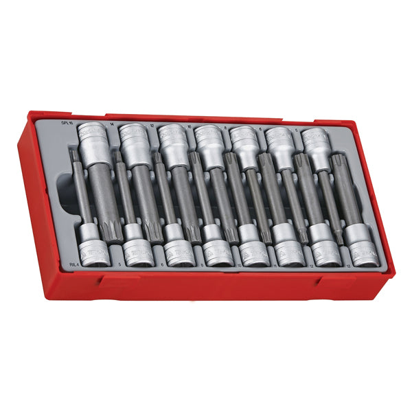 Teng 15pc 1/2in Dr. RIL/SPL Bits Skt Set - TC-Tray | ISL
