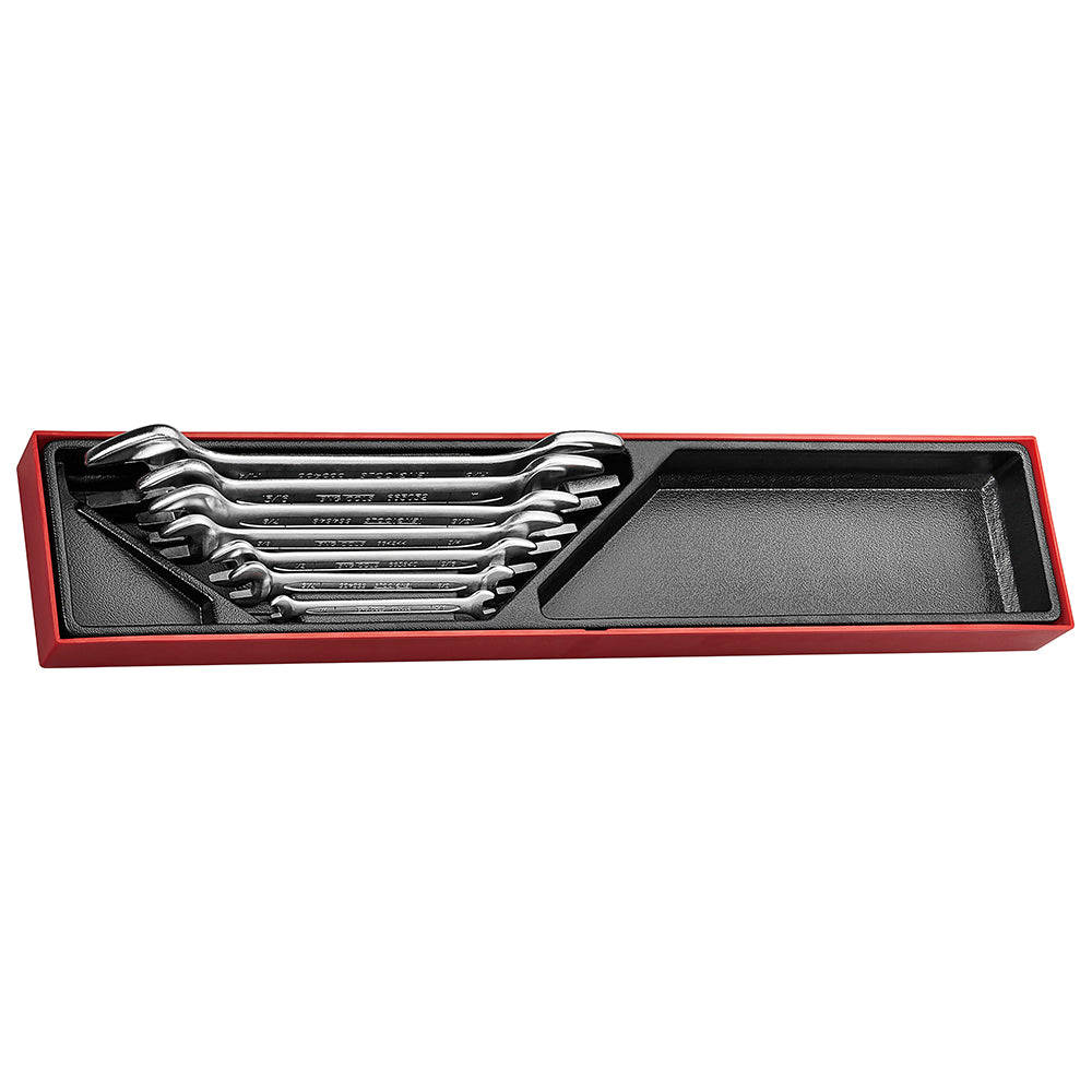 Teng 7pc AF Spanner Set Dbl. Open End 1/4-1-1/4in - TTX-Tray | ISL