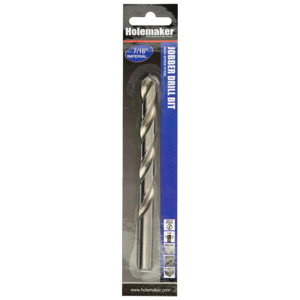 Holemaker Jobber Drill 7/16in - 1pc (Carded) | ISL