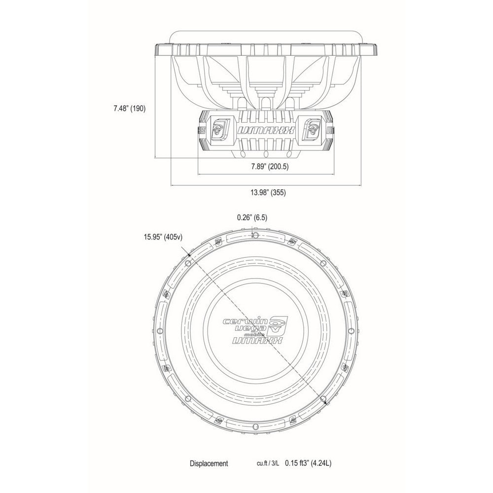 Cerwin Vega 15" Vmaxx Series 4 Ohm Or 1 Ohm Load Dual 2 Ohm Subwoofer 1500w Rms | Formula