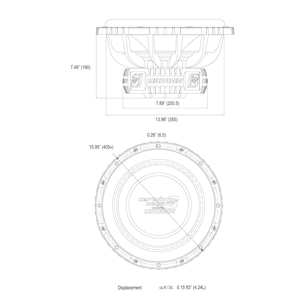 Cerwin Vega 15" Vmaxx Series 8 Ohm Or 2 Ohm Load Dual 4 Ohm Subwoofer 1500w Rms | Formula