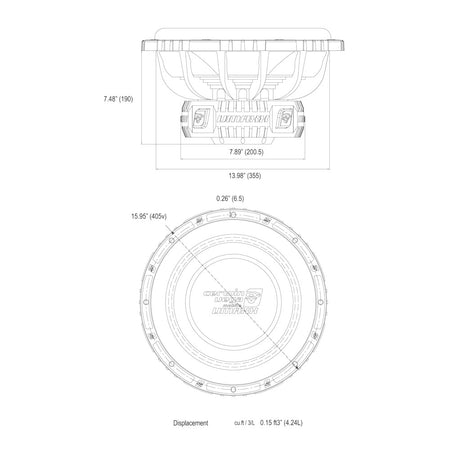 Cerwin Vega 15" Vmaxx Series 8 Ohm Or 2 Ohm Load Dual 4 Ohm Subwoofer 1500w Rms | Formula