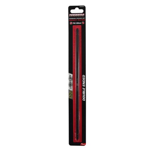 Clearance - Powerbuilt 1/4″ Torsion Impact Power Bit – Phillips #2 x 300mm Long Double Ended | Alltrade