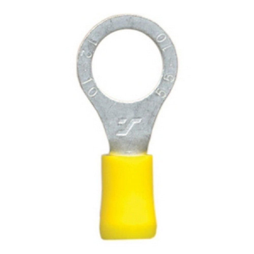 Yellow Ring Crimp Terminals 10.5mm - Pack Of 100 | Formula
