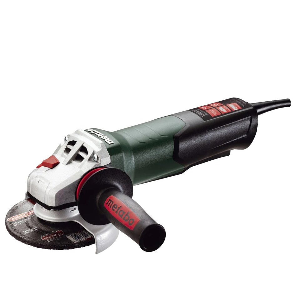 Metabo Angle Grinder 125mm 1700W Paddle Switch Safety Clutch Soft Start