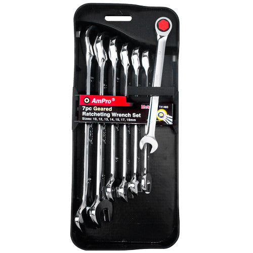 AmPro T41493 Geared Wrench Set 7pc  (5/16
