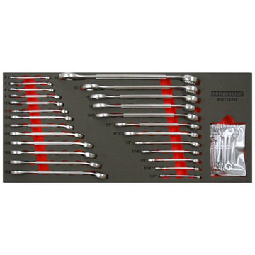 Powerbuilt 46pc Ring and Open End Spanner Tray | Alltrade