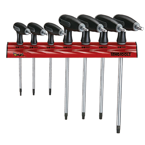 Teng 7pc TX/TPX T-Handle Set 10-40 w/ Wall Rack | ISL