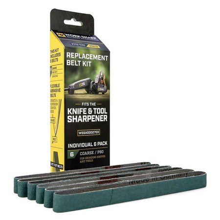 WS 6pc Replacement Belt Pack 80 Grit For WSKTS (Green) | ISL