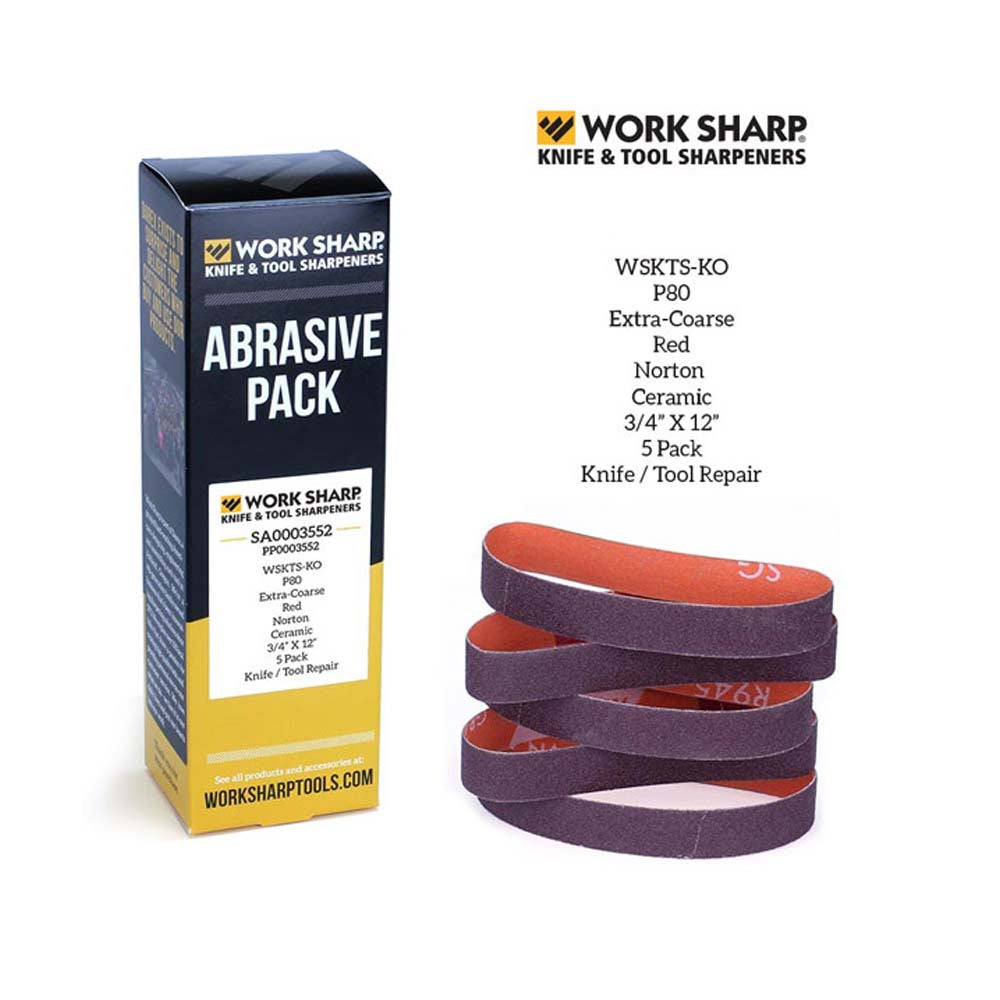 WS 5pc Replacement Belt Pack P80 Ceramic Shaping &Profiling | ISL