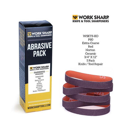 WS 5pc Replacement Belt Pack P80 Ceramic Shaping &Profiling | ISL