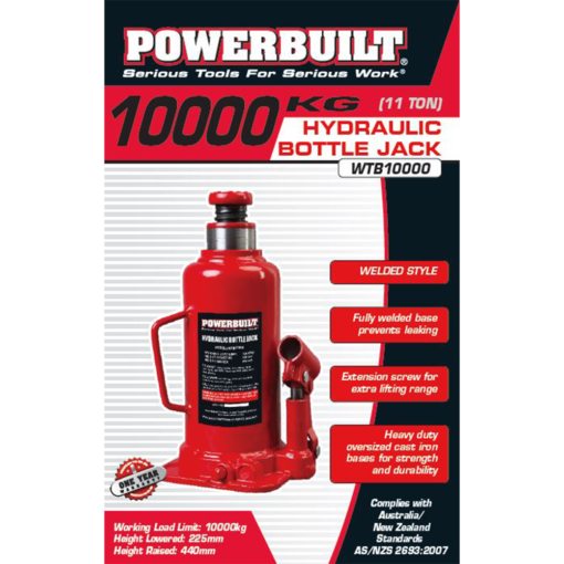 Powerbuilt 11 Ton / 10000kg Bottle Jack