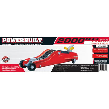DISCONTINUED - Powerbuilt 2.2 Ton / 2000kg Trolley Jack Low Profile | Alltrade