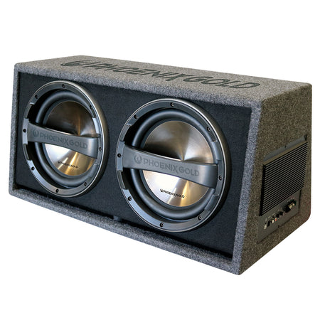 Phoenix Gold 12" Active Dual Subwoofer Enclosure 2000w Max | Formula