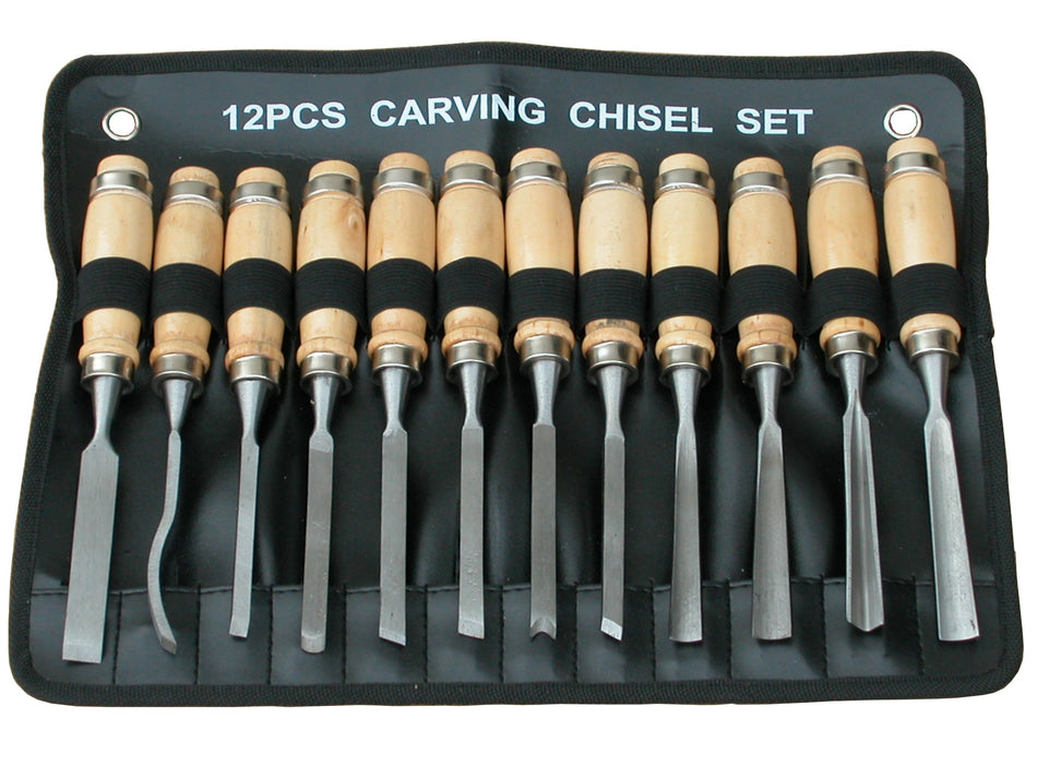 Tooline 12 Piece Carving Chisel Set