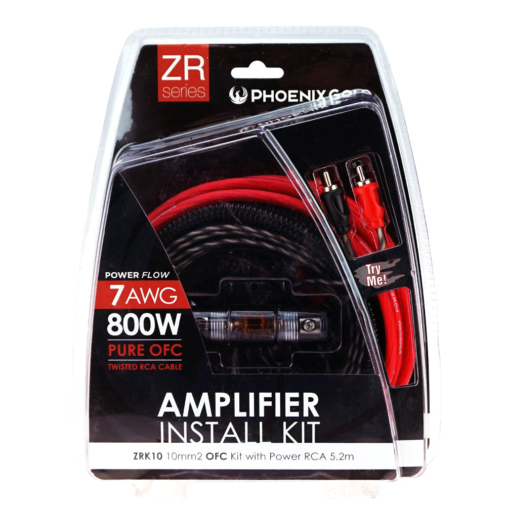 Phoenix Gold Amplifier Kit 7ga/10mm Ofc 800w With Power Rca 5.2m | Formula