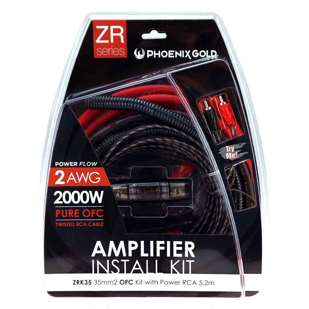 Phoenix Gold Amplifier Kit 2ga/35mm Ofc 2000w With Power Rca 5.2m | Formula