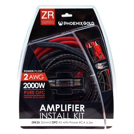 Phoenix Gold Amplifier Kit 2ga/35mm Ofc 2000w With Power Rca 5.2m | Formula