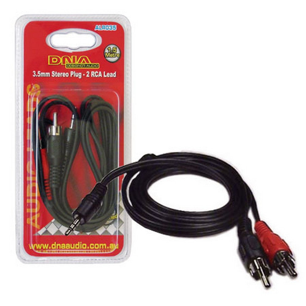 3.5mm Stereo Plug To 2 Rca Lead 1.5m | Formula
