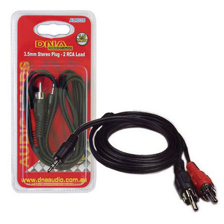 3.5mm Stereo Plug To 2 Rca Lead 1.5m | Formula