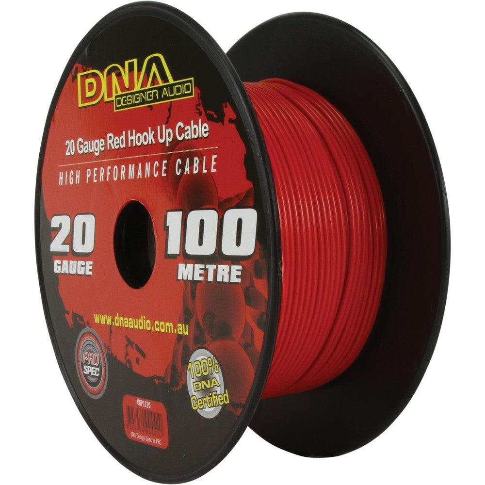 Dna Cable 20 Gauge Hook Up Cable Red 100mtr | Formula