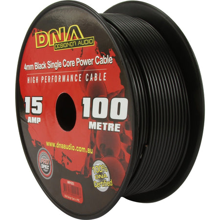Dna Cable 15 Gauge Single Core Cable Black 100mtr | Formula