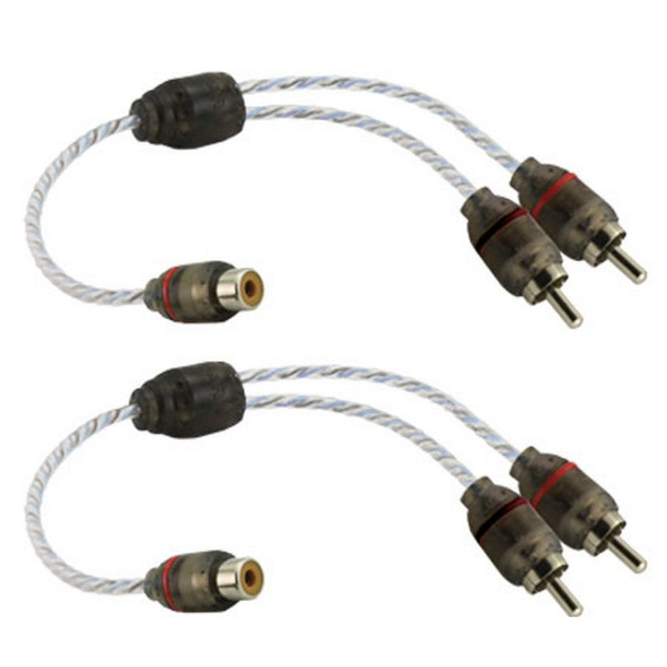 Dna Pro Spec Rca Y-Lead 1x Female Rca To 2x Male Rca Blue(Pair) | Formula