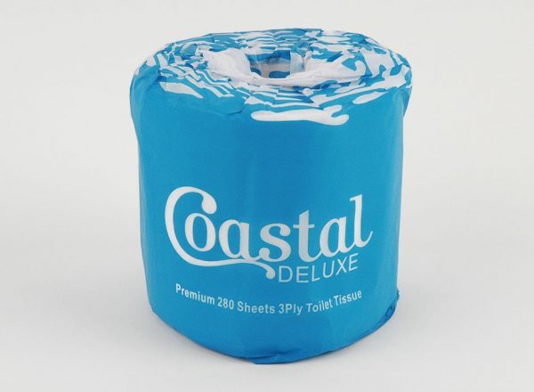 Coastal 280 Sheet Deluxe Toilet Tissue Paper