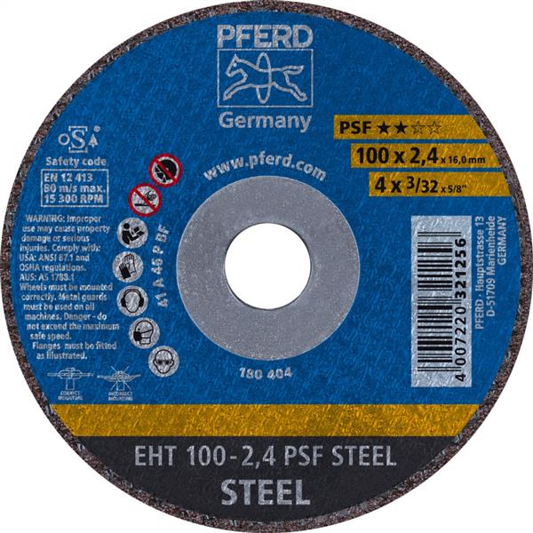 Pferd General Purpose Cut Off Disc EHT 100x2.4mm A46 PPSF