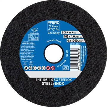 Pferd Inox Cut Off Disc EHT 100x1.0mm A60 RSG/SG, each | PPS Industries