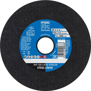 Pferd Inox Cut Off Disc EHT 125x1.0mm A60 RSG/SG, each | PPS Industries