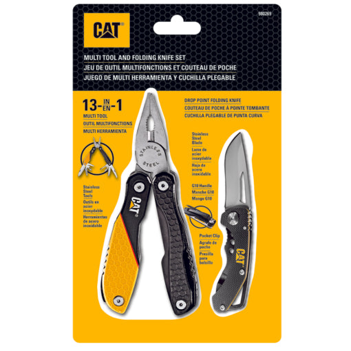 CAT Multi-Tool and Folding Skeleton Knife Set